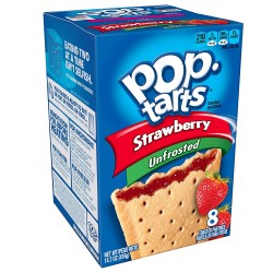 Pop Tarts Unfrosted Strawberry
