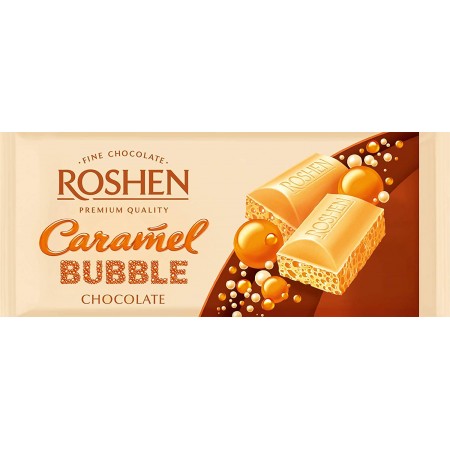 Roshen Caramel Bubble Chocolate