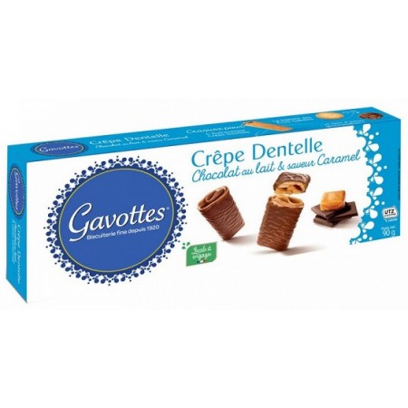 Gavottes Crepes Dantelle Chocolat au Lait & Caramel
