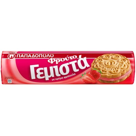 Papadopoulos Strawberry Creme Biscuits