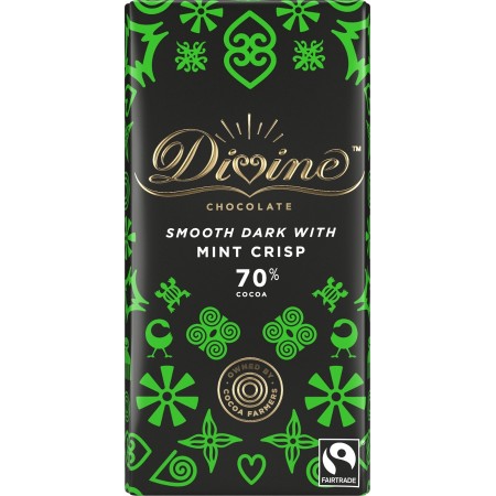 Divine Chocolate Smooth Dark with Mint Crisp