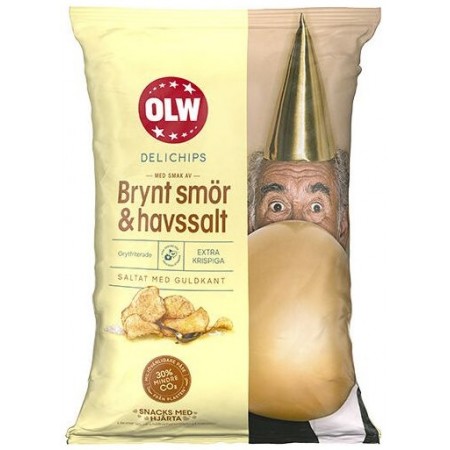 OLW Delichips Brynt Smör & Havssalt