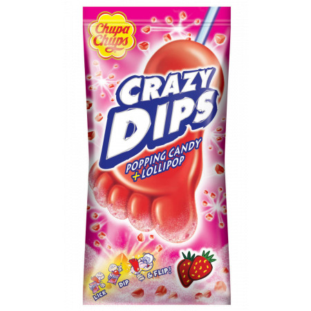 Chupa Chups Crazy Dips Strawberry