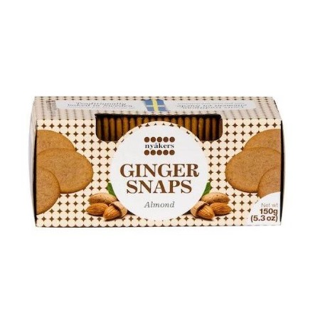 Nyakers Ginger Cookies Snaps Almonds