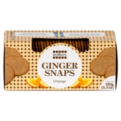 Nyakers Ginger Cookies Snaps Orange
