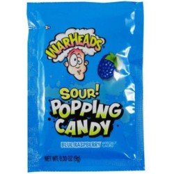 Warheads Sour Popping Candy Blue Raspberry