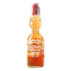 Genki Orange Ramune Drink