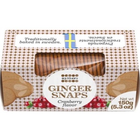 Nyakers Ginger Snaps Cranberry