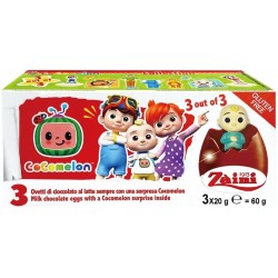 Zaini Cocomelon Chocolate Eggs 3 Pack
