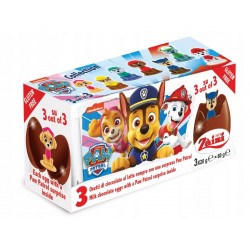 Zaini Paw Patrol Chocolate Eggs 3 Pack