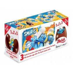 Zaini Smurfs Chocolate Eggs 3 Pack