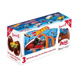Zaini Hot Wheels Chocolate Eggs 3 Pack